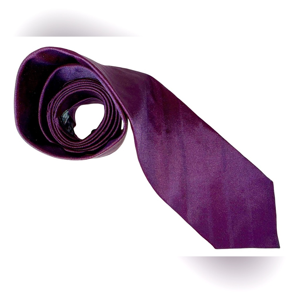 HUGO BOSS SILK TIE IN DARK PURPLE